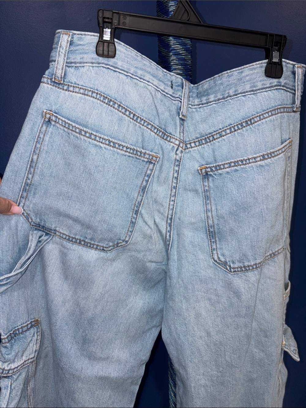 Wild Fable- Wide Leg Cargo Jeans – Size 6 - Picture 13 of 16